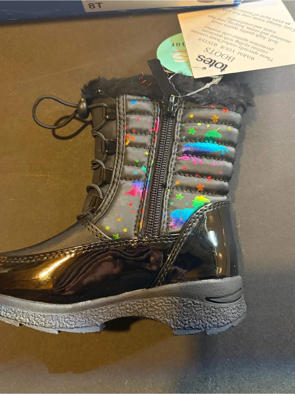 Totes Kids Winter Boots NWT 8 Toddler Black